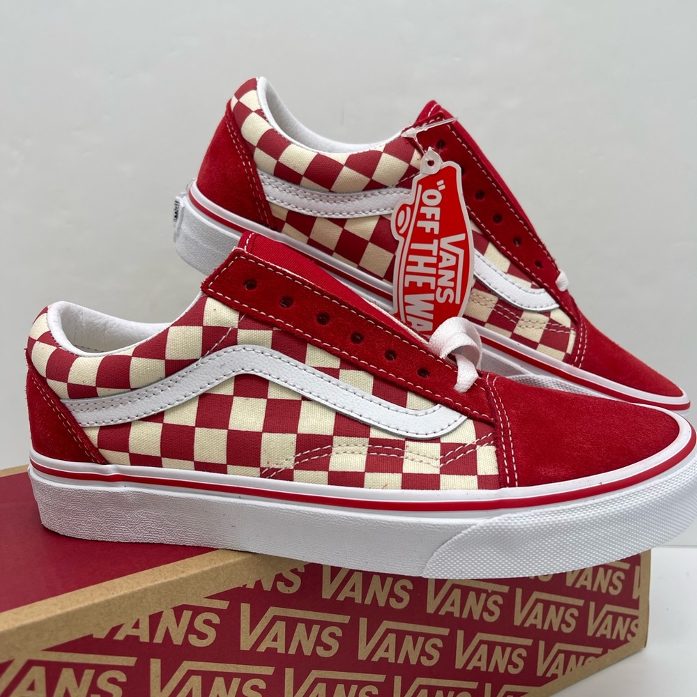 Vans WMNS Old Skool
(Primary Check) Rng Red/White Sneakers 
VN0A38G1P0T - Picture 5 of 16